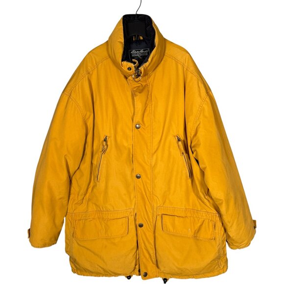 Eddie Bauer Other - Vintage 90s Eddie Bauer Men's Yellow Goose Down Coat Outdoors Warm M